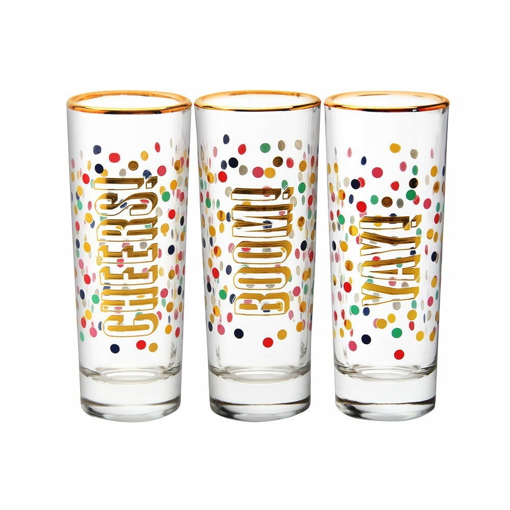 Slant collections set of three shot glasses